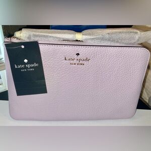 Kate Spade Leila Medium L-Zip Wristlet Lilac Moon